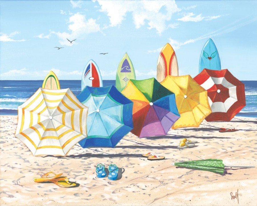 Beach Puzzles Heritage Puzzle  | Brellas And Boards Puzzle